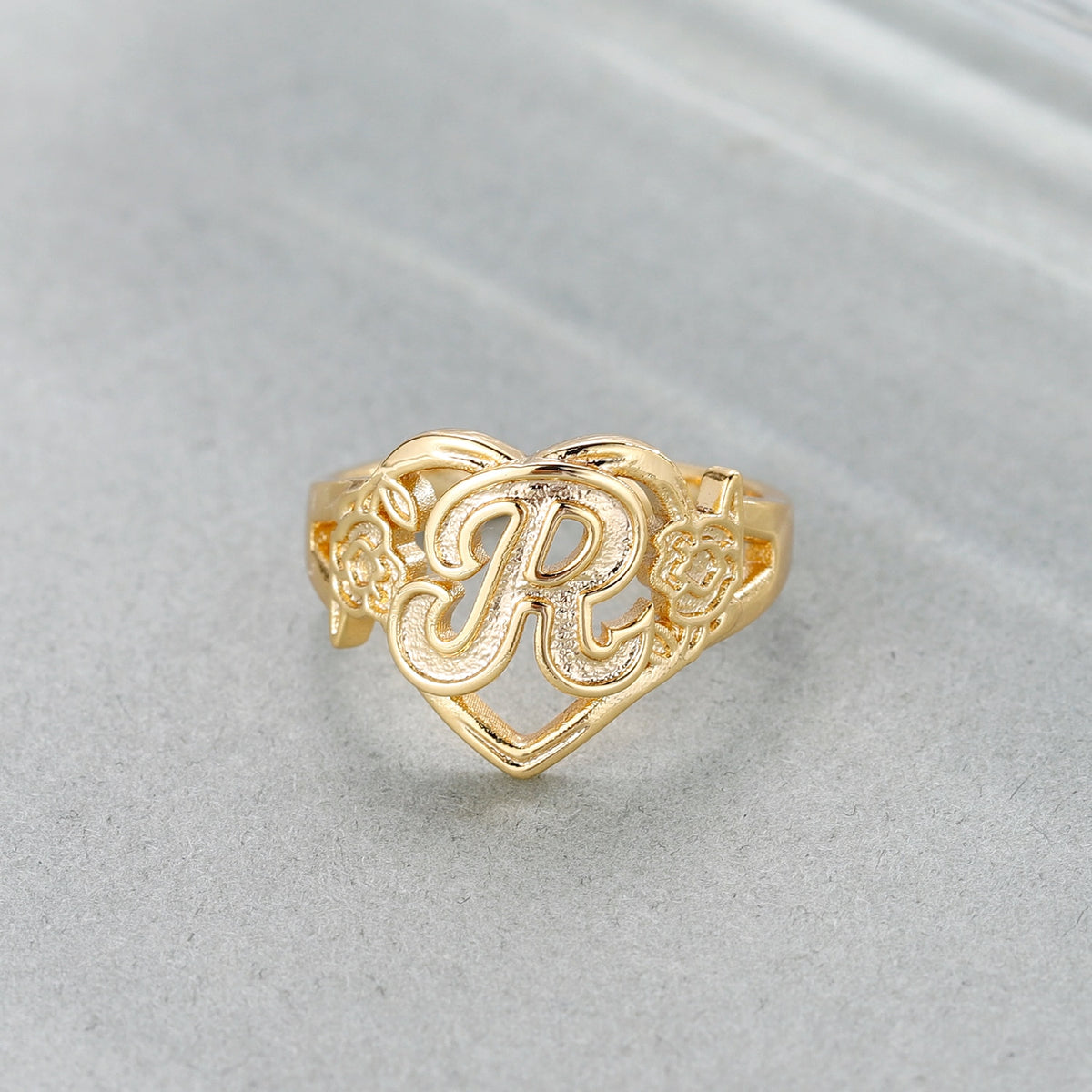 Custom Initial Ring Style ER78