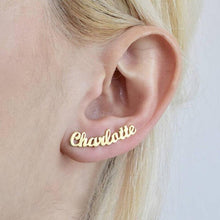 Cargar imagen en el visor de la galería, Custom Name Earrings Style ER53
