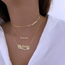 Load image into Gallery viewer, Custom Name Necklace Style ER82
