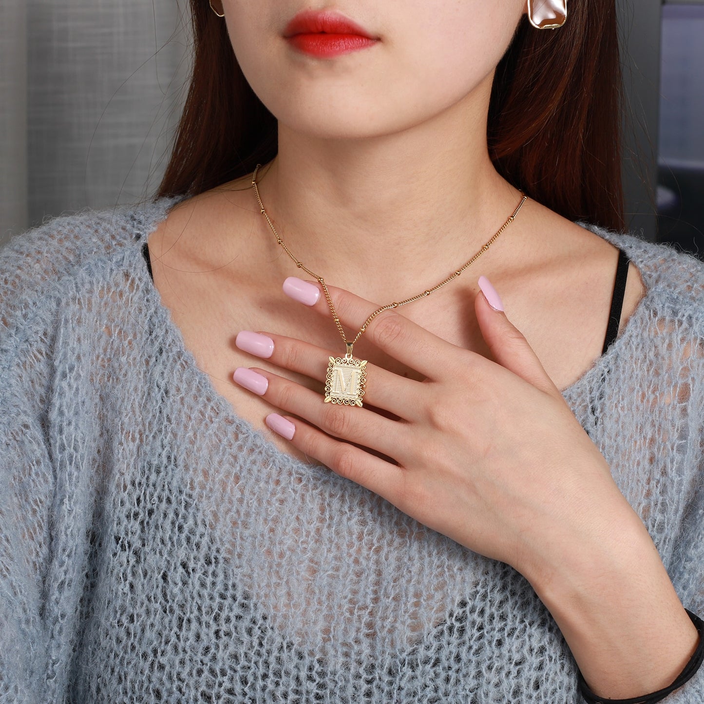 Custom Initial Necklace Style ER83