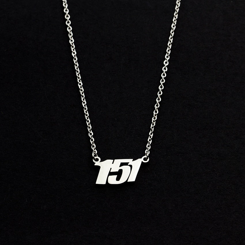 Custom Number Date Necklace Style ER47