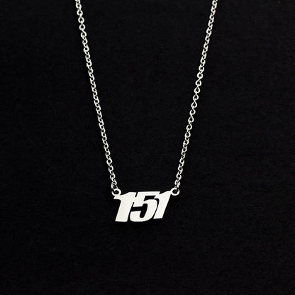 Custom Number Date Necklace Style ER47