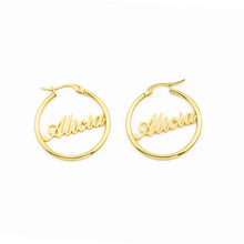 Cargar imagen en el visor de la galería, Custom Name Earrings Style ER13
