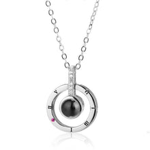 Load image into Gallery viewer, 100 Languages I Love You Projection Pendant Necklace
