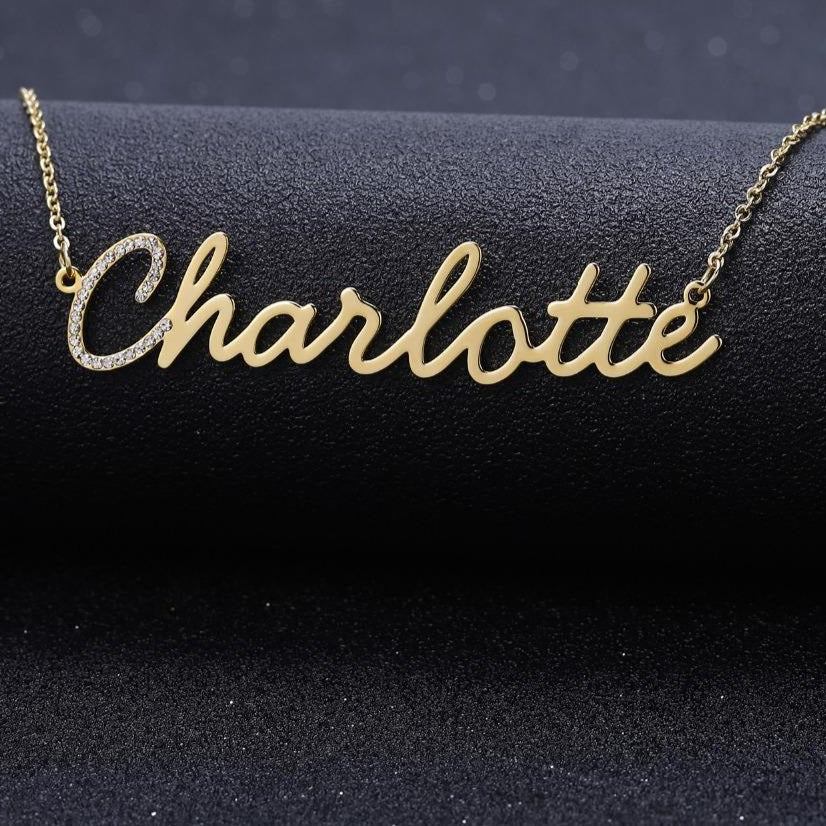 Custom Name Bling Necklace Style ER27