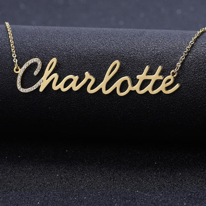 Custom Name Bling Necklace Style ER27