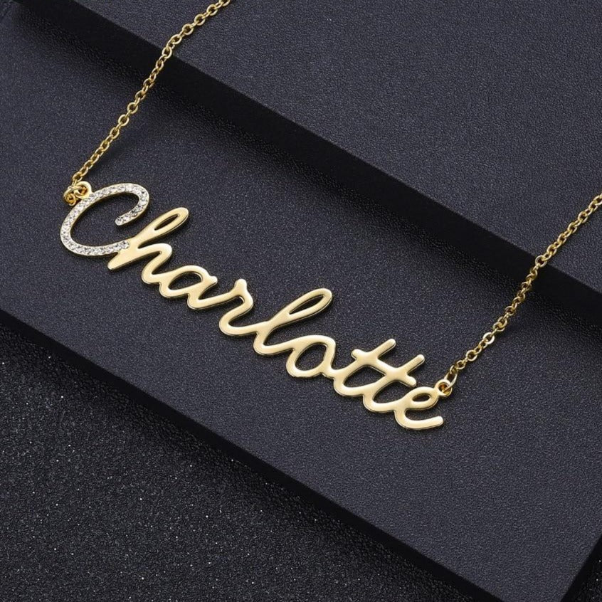 Custom Name Bling Necklace Style ER27