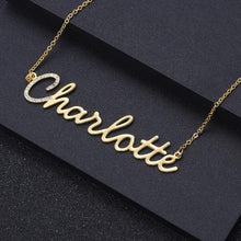 Cargar imagen en el visor de la galería, Custom Name Bling Necklace Style ER27
