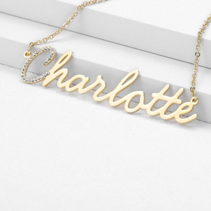 Custom Name Bling Necklace Style ER27