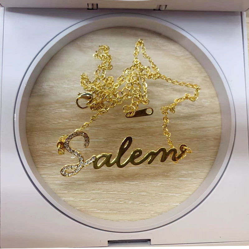 Custom Name Bling Necklace Style ER27