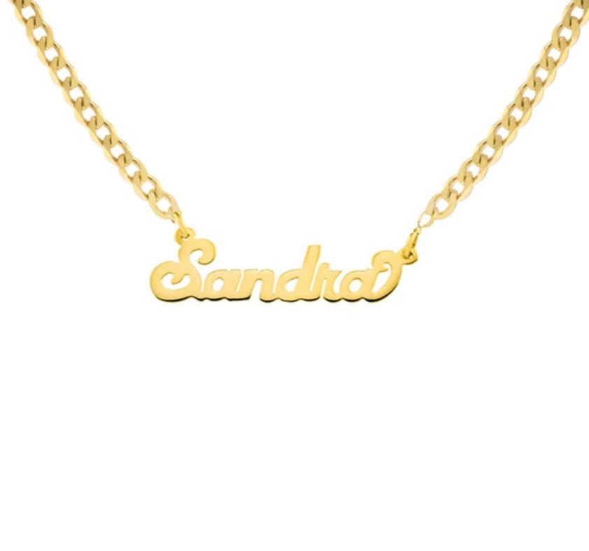 Custom Name Old English Necklace Style ER 45