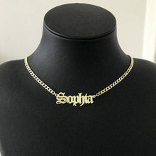 Load image into Gallery viewer, Custom Name Old English Necklace Style ER 45
