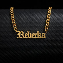Load image into Gallery viewer, Custom Name Old English Necklace Style ER 45
