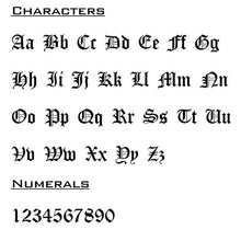 Load image into Gallery viewer, Custom Name Old English Necklace Style ER 45
