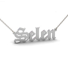Load image into Gallery viewer, Custom Name Old English Necklace Style ER24
