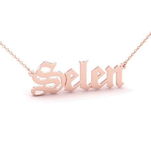 Load image into Gallery viewer, Custom Name Old English Necklace Style ER24
