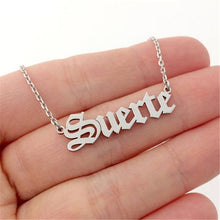 Load image into Gallery viewer, Custom Name Old English Necklace Style ER24
