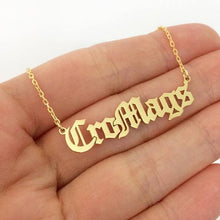 Load image into Gallery viewer, Custom Name Old English Necklace Style ER24

