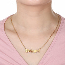 Load image into Gallery viewer, Custom Name Old English Necklace Style ER24
