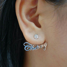 Cargar imagen en el visor de la galería, Custom Name Earrings Style ER50
