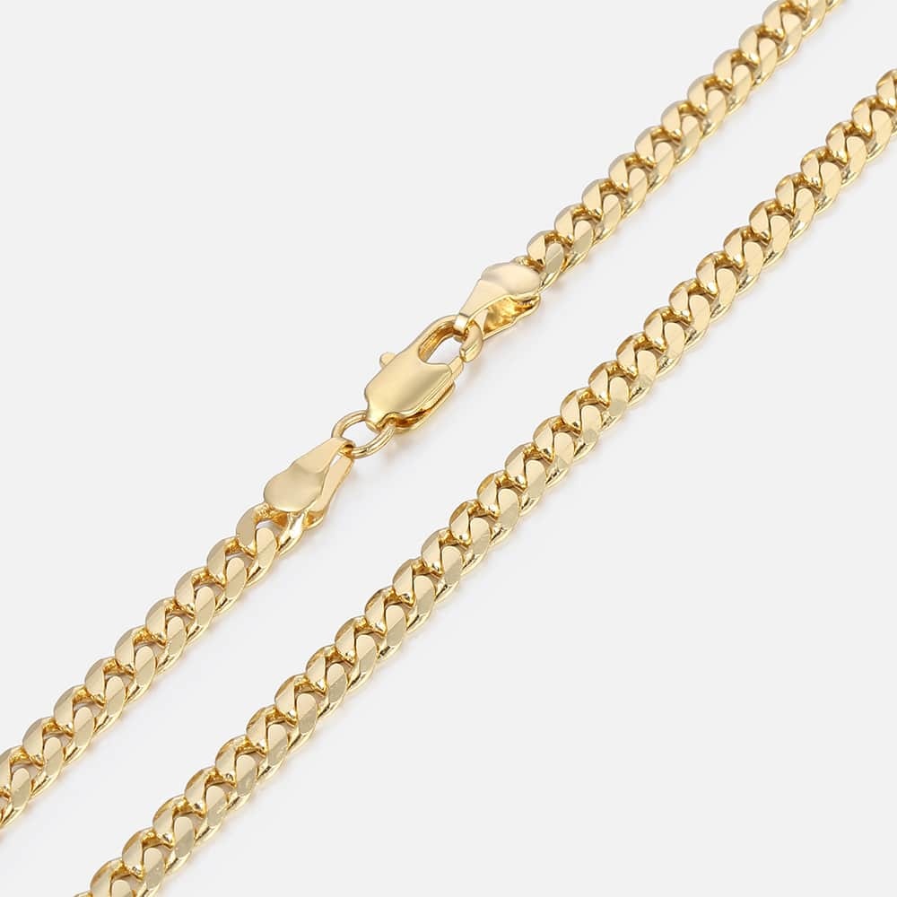 Men's Cuban Link Chain Gold Necklace