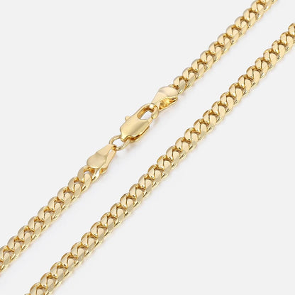 Men's Cuban Link Chain Gold Necklace