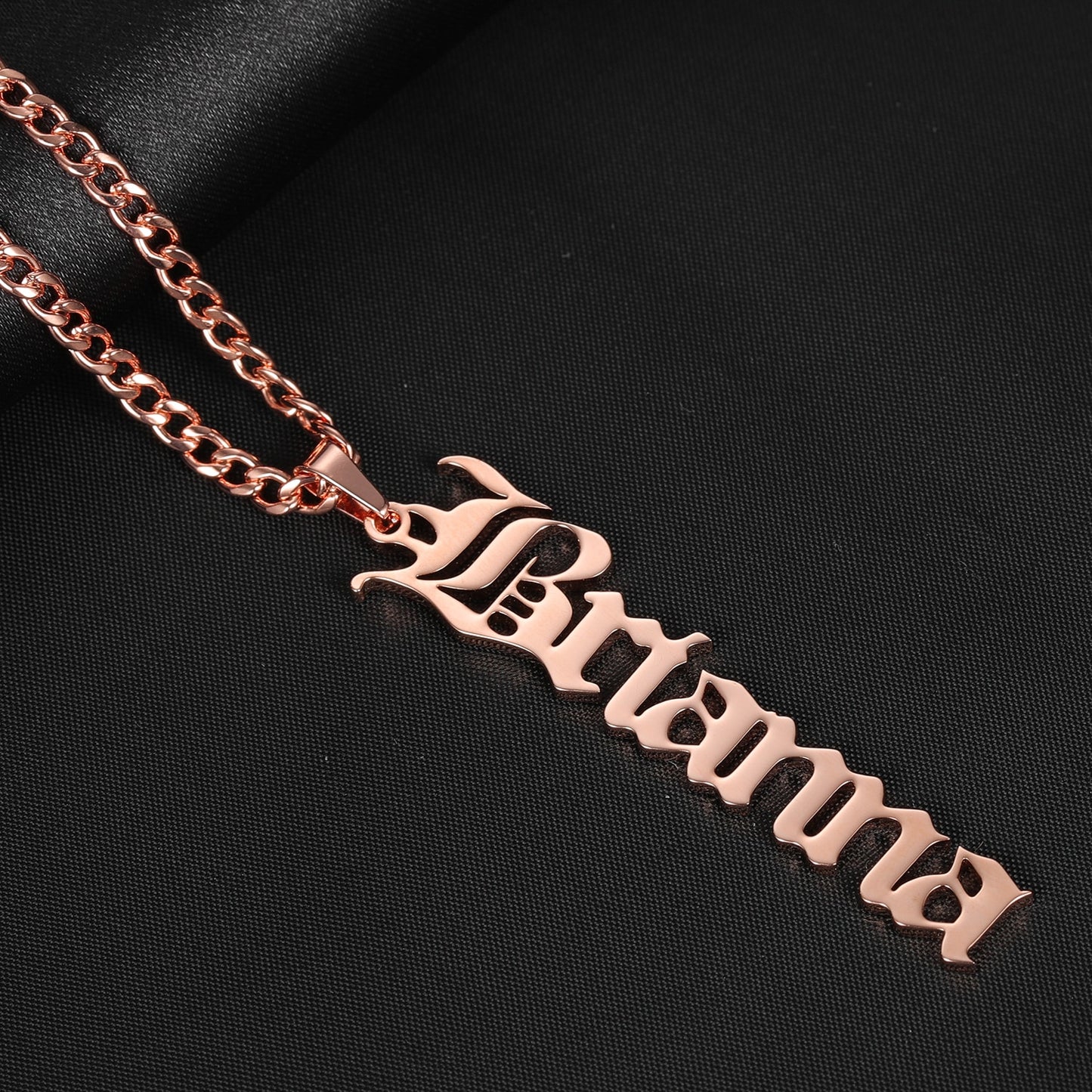 Custom Old English Necklace Style ER 46