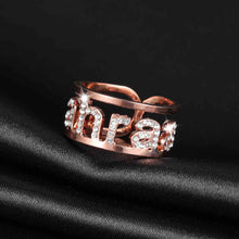 Load image into Gallery viewer, Custom Old English Letter Adjustable Ring Style ER#59
