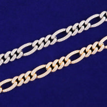 Cargar imagen en el visor de la galería, Men&#39;s Gold Zircon Copper Cuban Link Chain Necklace
